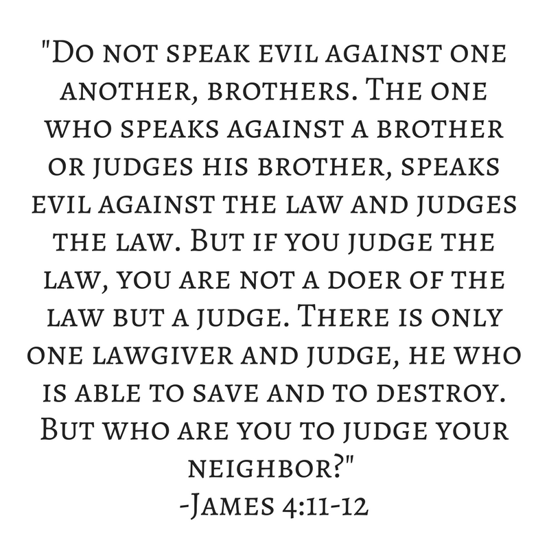 Here Comes The Judge - Should Christians Judge Others?