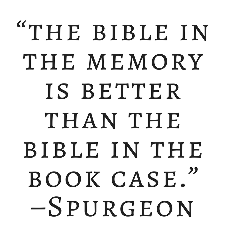 benefits of bible memory